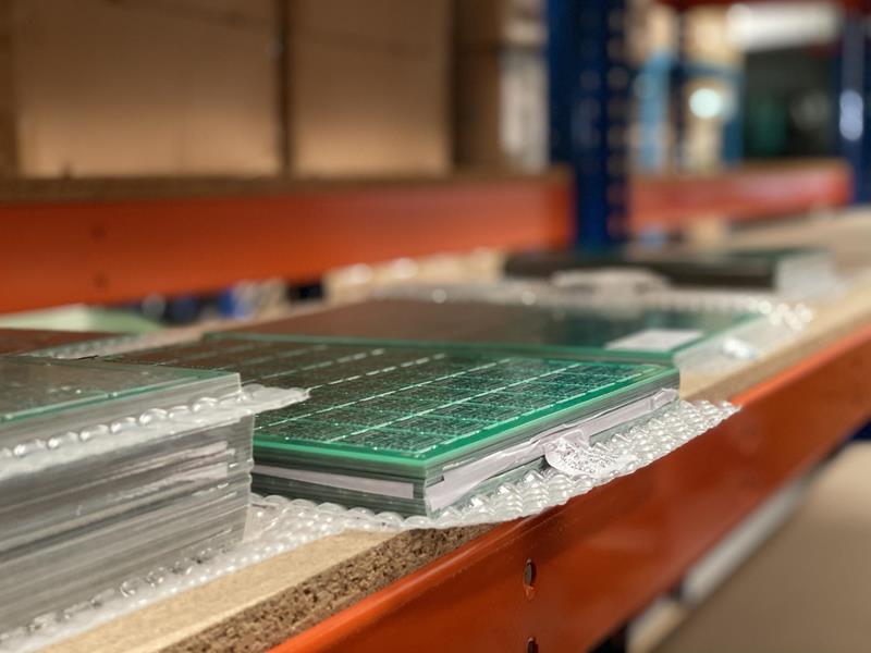 PCBs made in China and stored in the warehouse at Photronix